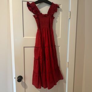 Red Ellie Nap Dress by Hill House XXS